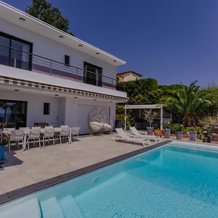 Luxury Pool Sea View 10 People 빌라 칸느